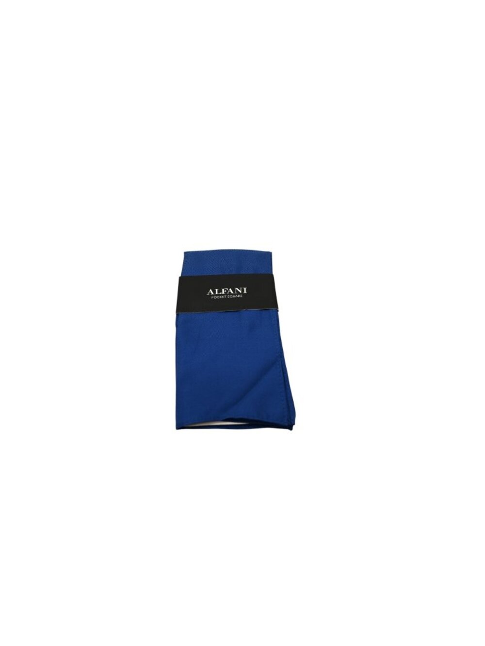 NWT Alfani 100% Silk Pocket Square Blue Solid Handkerchief Style 1AFP-4060